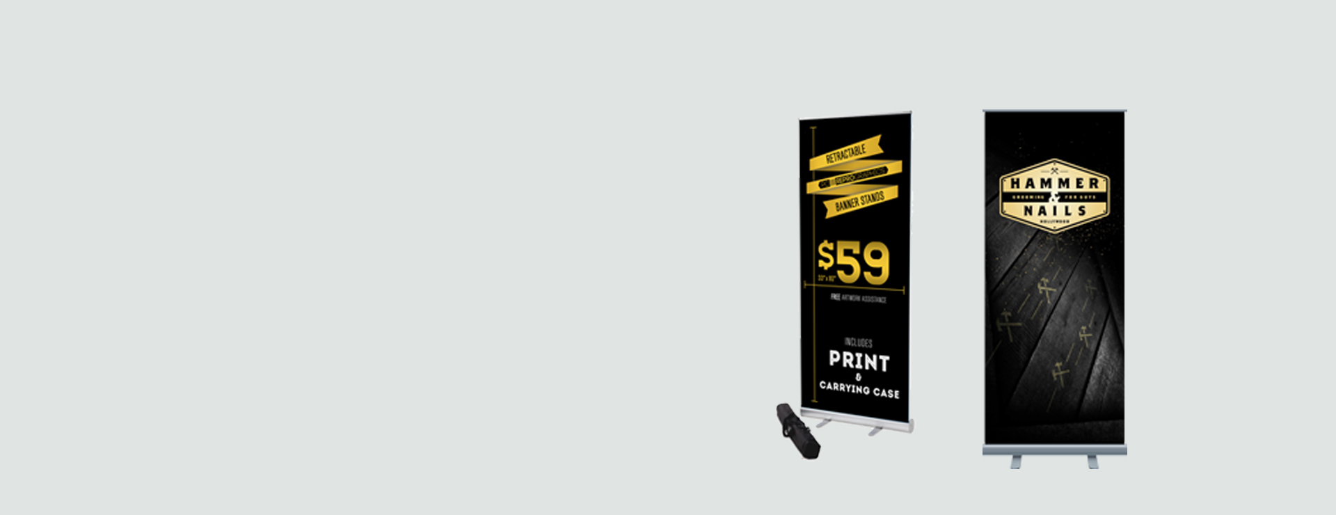 $59 Banner Stands
